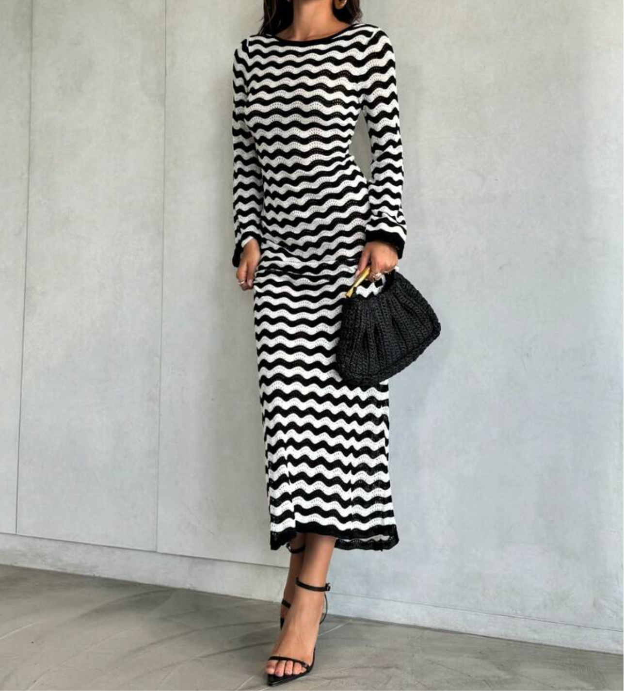 Maxi Strickkleid