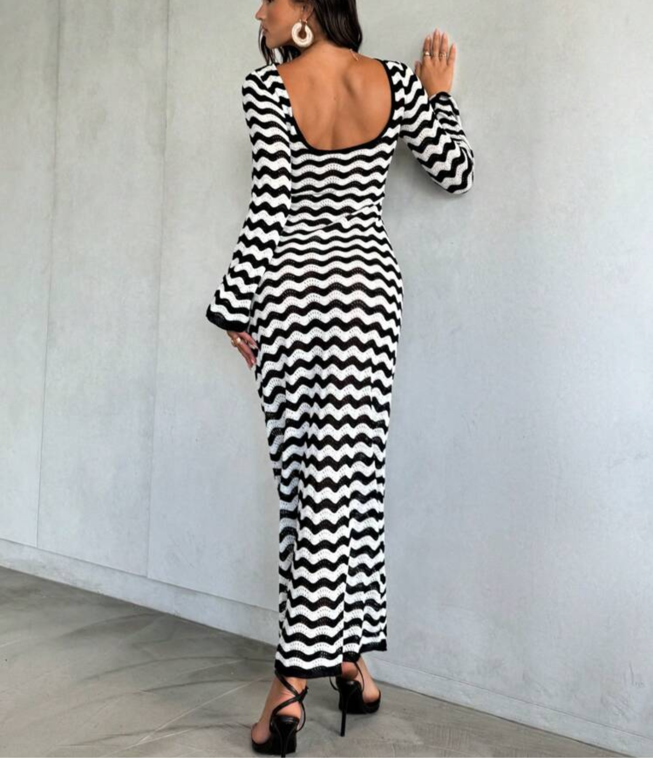 Maxi Strickkleid