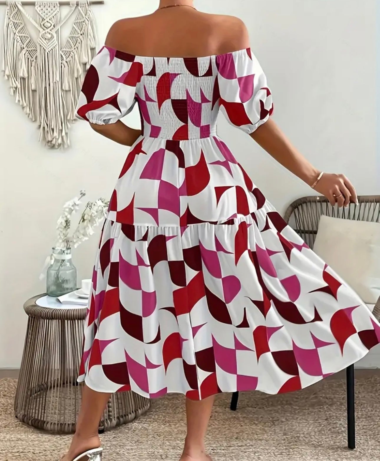 A-Linie Kleid, Schulterfrei, Sommerkleid