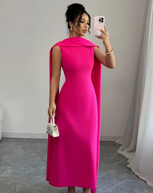 rosa Kleid Maxi für jeden Anlass