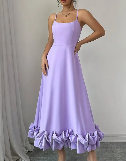 maxi Kleid Lilla