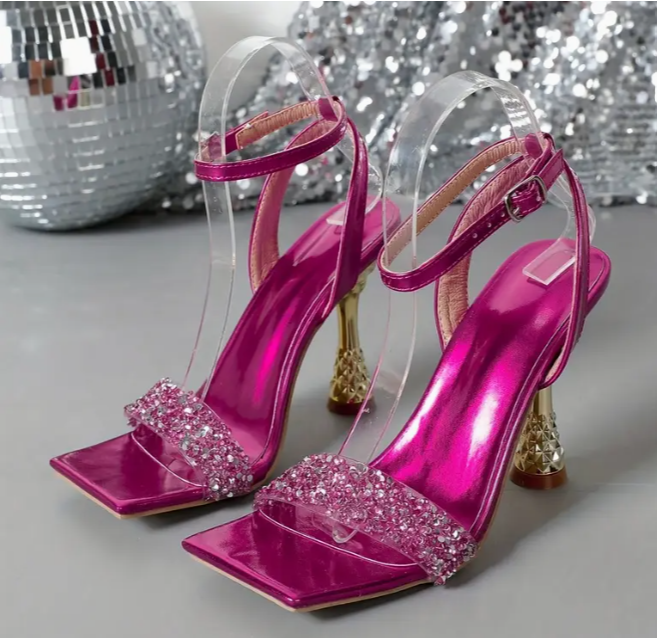 glitzer rosa Schuhe