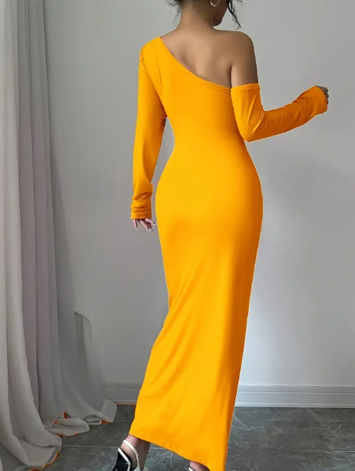 Maxi Kleid in Gelb