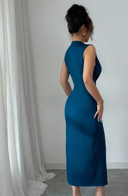 Maxi Kleid in Blau