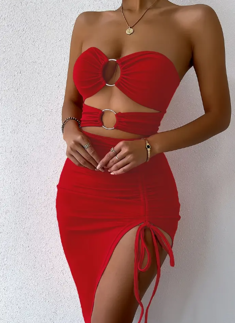 rotes Sommer Kleid