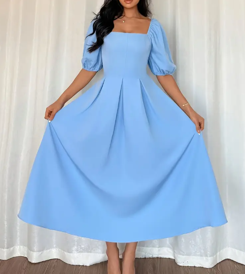 Damenschmuckformelles & semi-formales Maxikleid – Strukturiertes, dehnbares Material, schmeichelhafter Schnitt