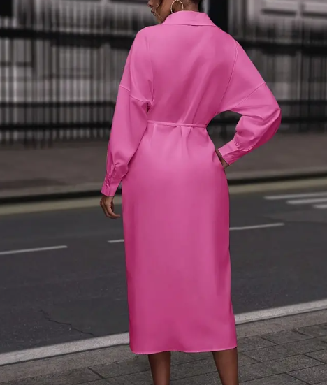 Ros Blusenkleid