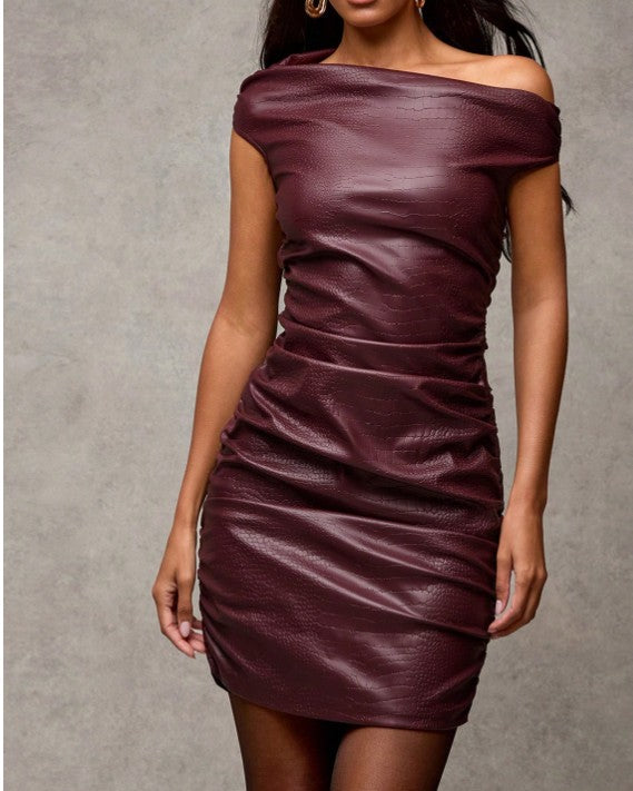 Lederkleid mini