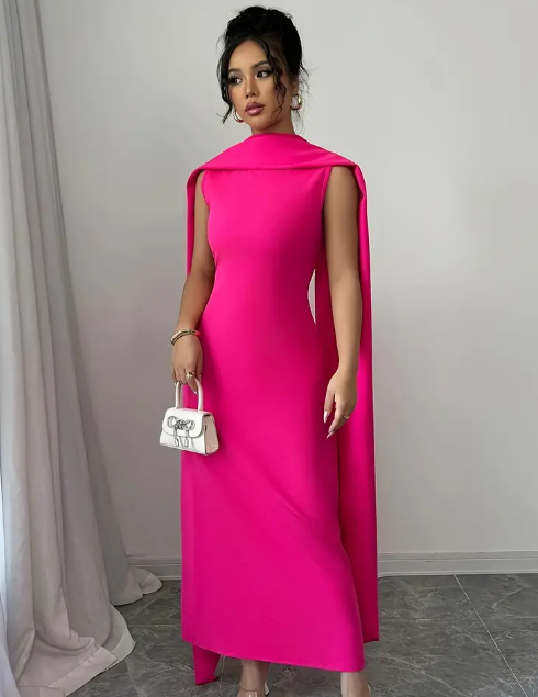 rosa Kleid Maxi für jeden Anlass