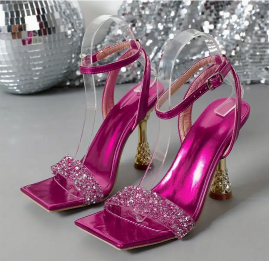 glitzer rosa Schuhe