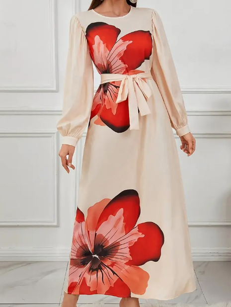 Kleid mit Blumenmuster