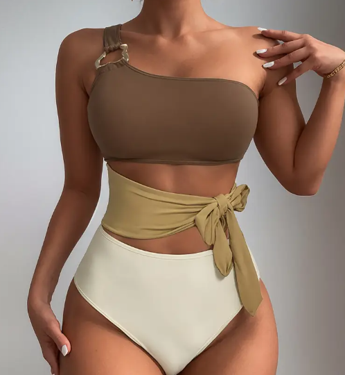 1 Stück Elegantes Einzeltes Damen-Bademantel, Einfarbiger Design ohne Träger mit abnehmbarem Polster