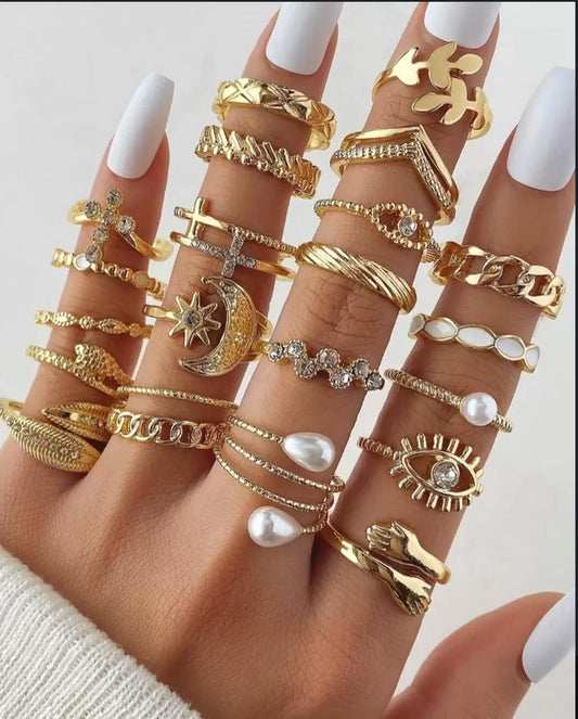 23 Stück Ringe